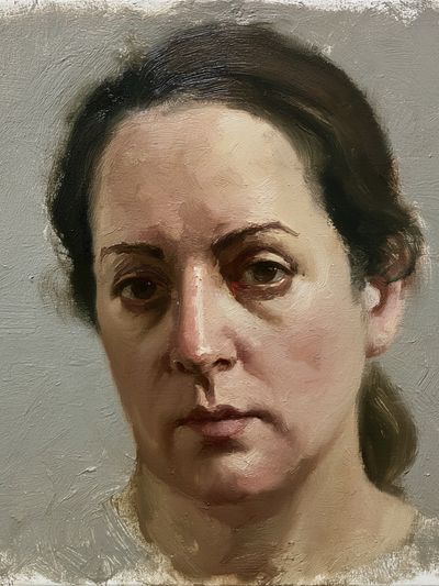 Woman Portrait Oil Painting Poster.