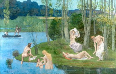 Naked women. Summer (1891) painting.