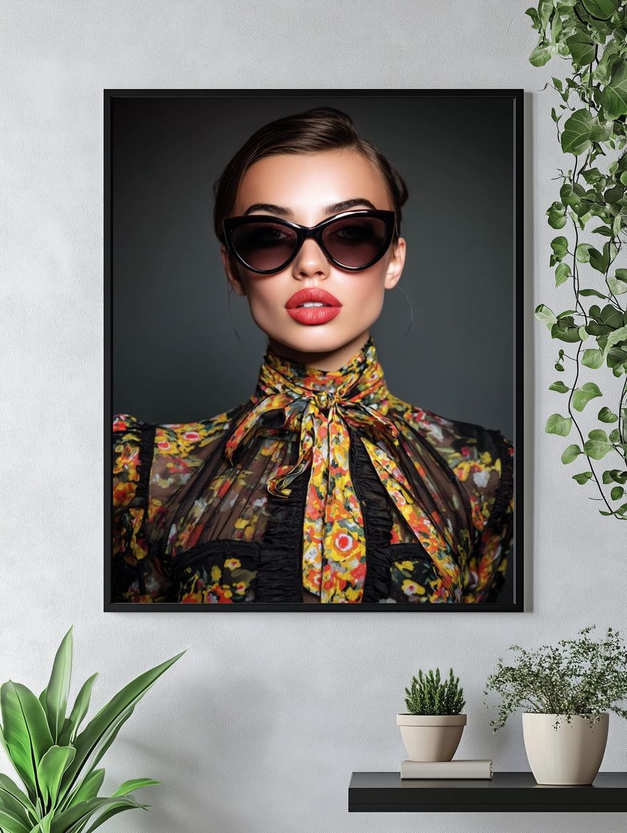 Fashion Portrait Photography Poster. — room view 4