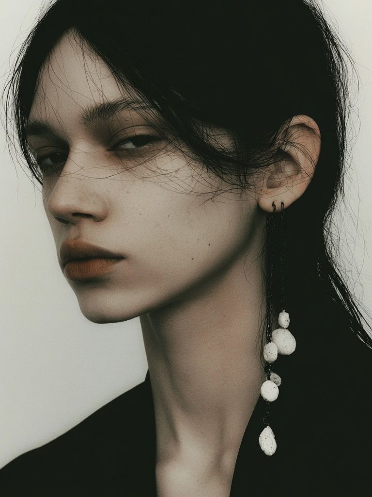 Moody Fashion Portrait Poster. poster detail