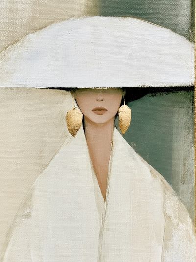 Elegant Woman Portrait Print.