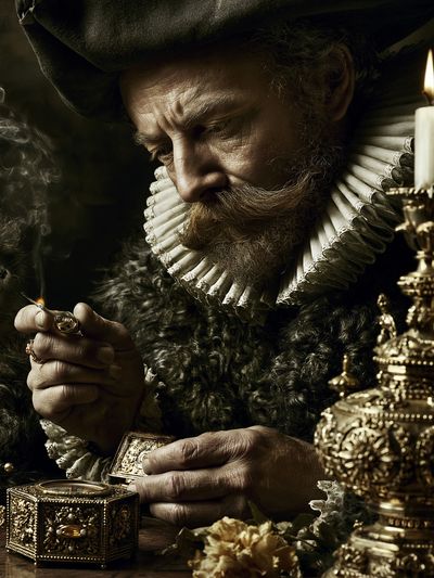 Baroque Scholar Portrait Print.