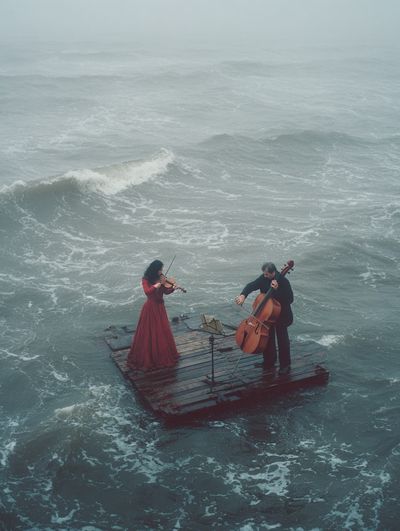 Musicians at Sea — Fine Art Print. poster print