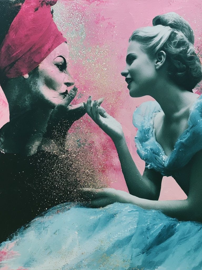 Dreamlike Ballet Portrait Print. poster — fine-art art