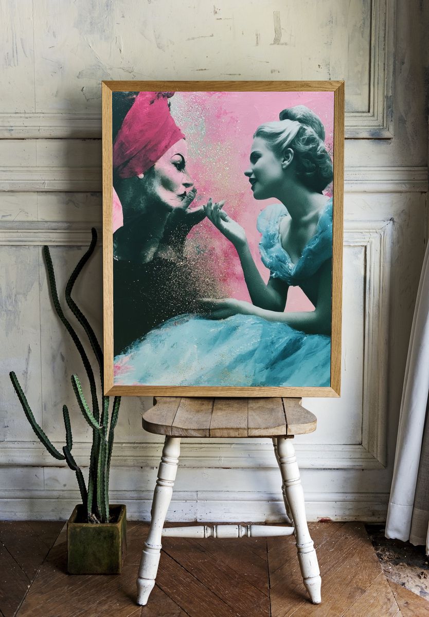 Dreamlike Ballet Portrait Print. — room view 1