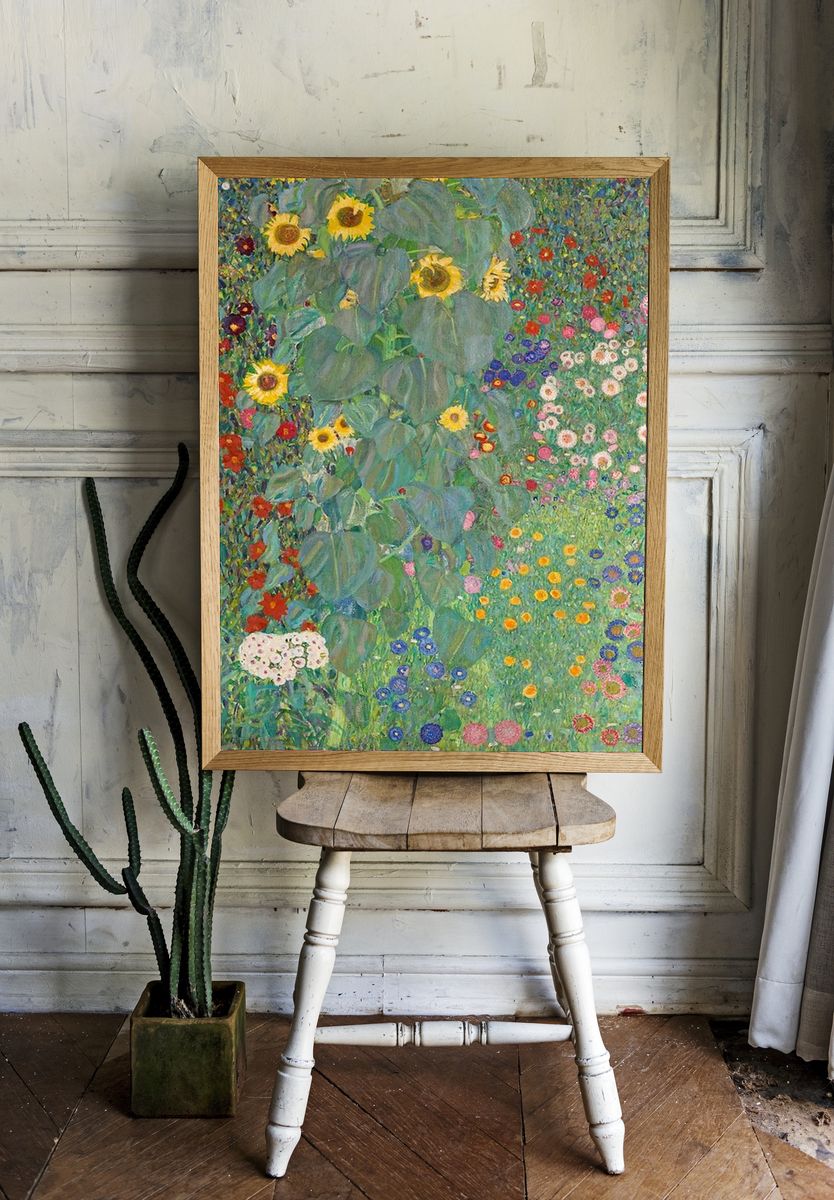 Klimt iPhone wallpaper, art nouveau. — room view 1