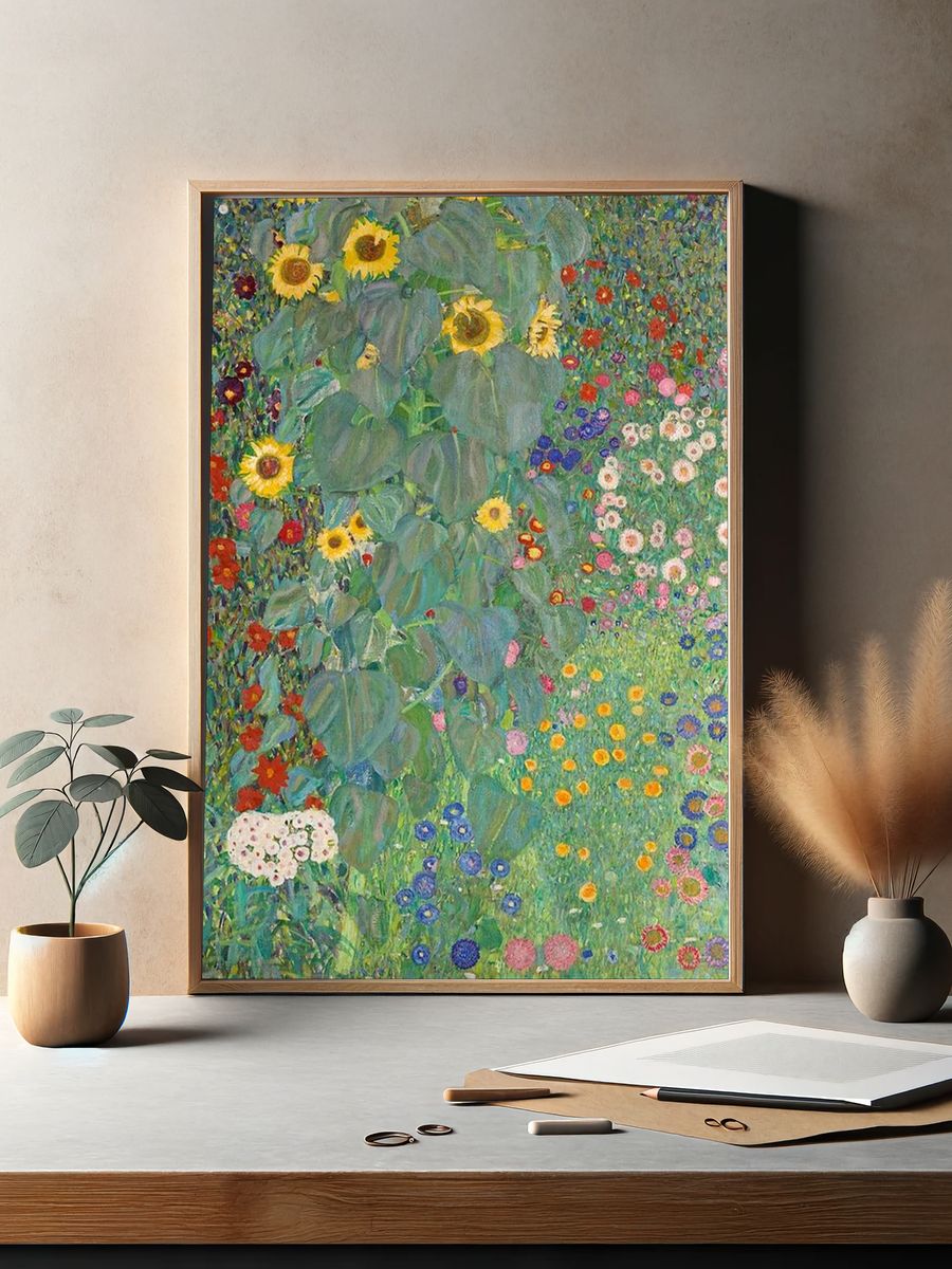 Klimt iPhone wallpaper, art nouveau. — room view 2