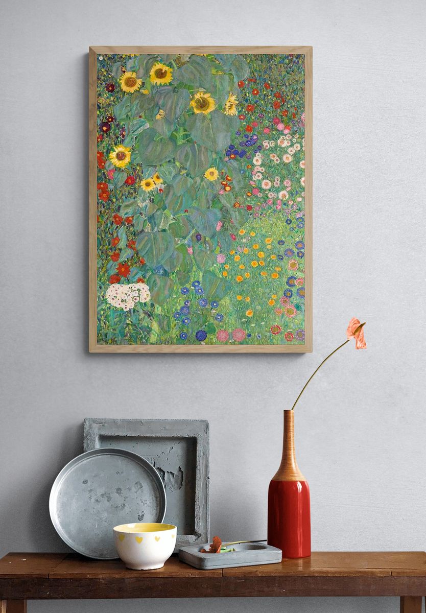 Klimt iPhone wallpaper, art nouveau. — room view 3
