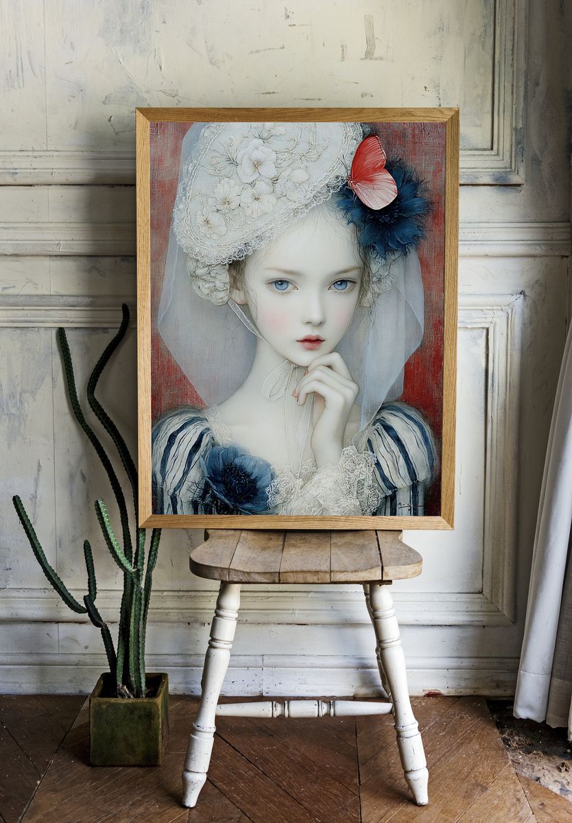 Dreamlike Portrait Fine-Art Print. room preview