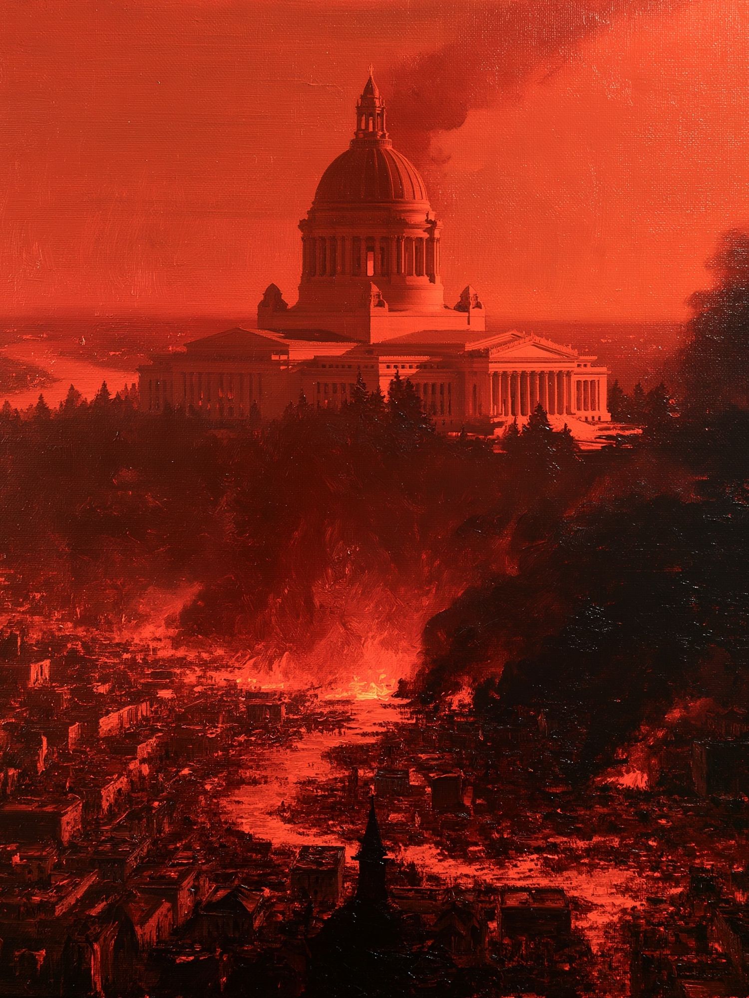 Capitol Inferno — Fine-Art Print. poster — fine-art art