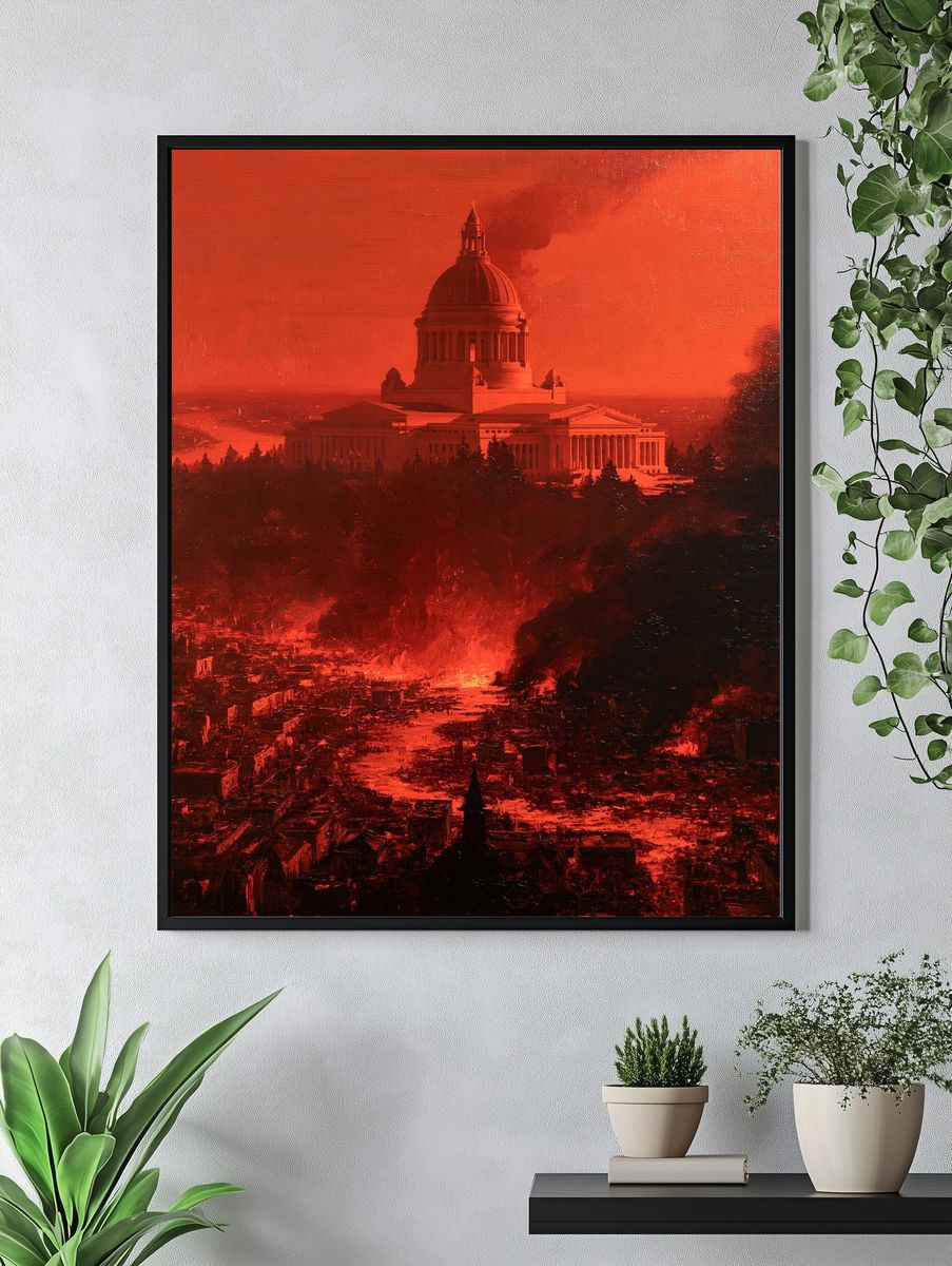 Capitol Inferno — Fine-Art Print. — room view 4