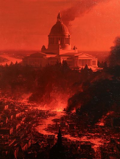 Capitol Inferno — Fine-Art Print. poster