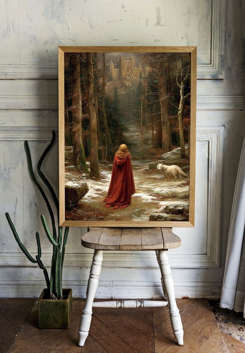 Forest Castle Encounter Fine-Art Print. — room view 1