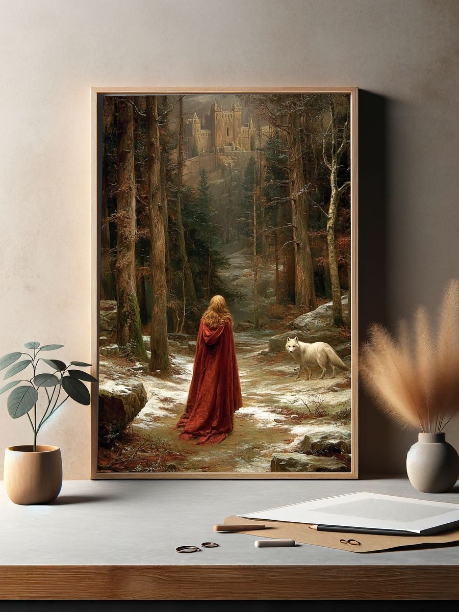 Forest Castle Encounter Fine-Art Print. — room view 2