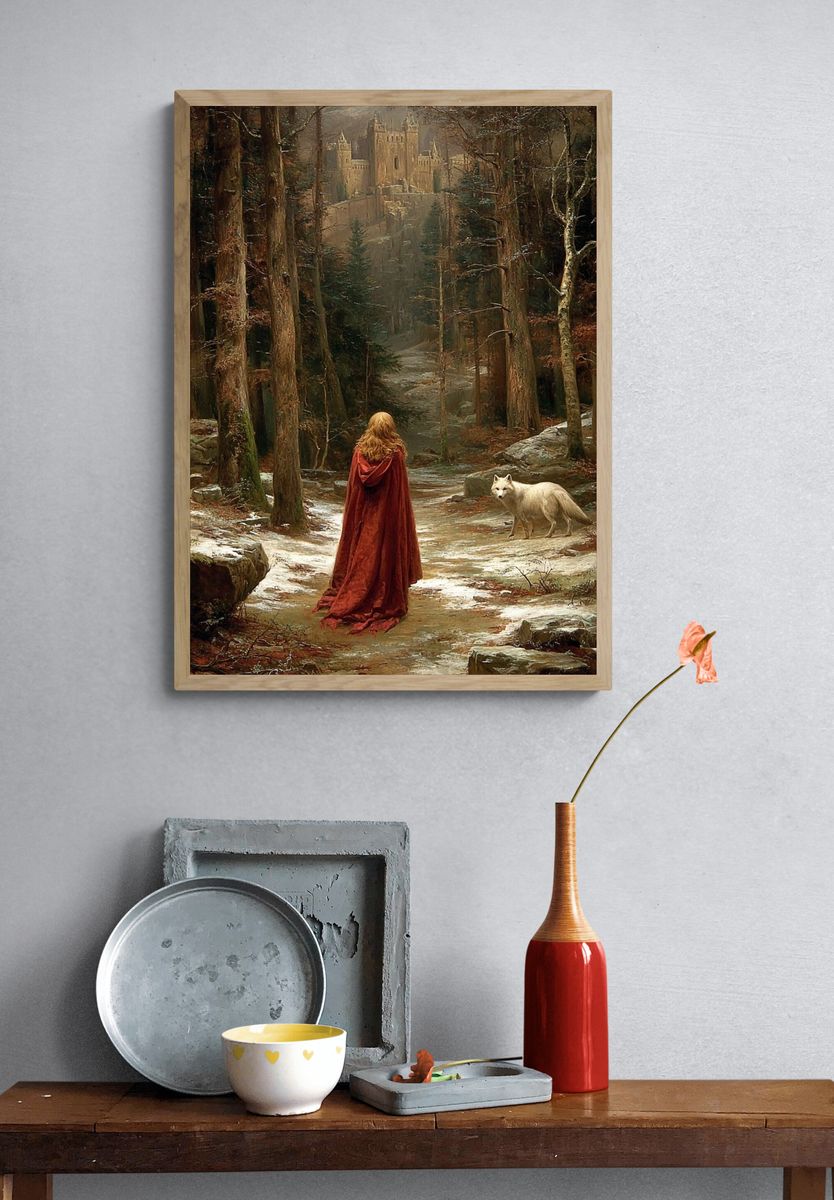 Forest Castle Encounter Fine-Art Print. — room view 3