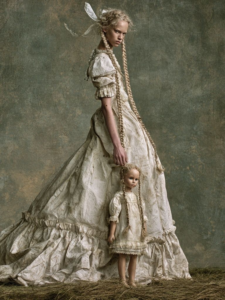 Surreal Doll Portrait Print. poster — fine-art art