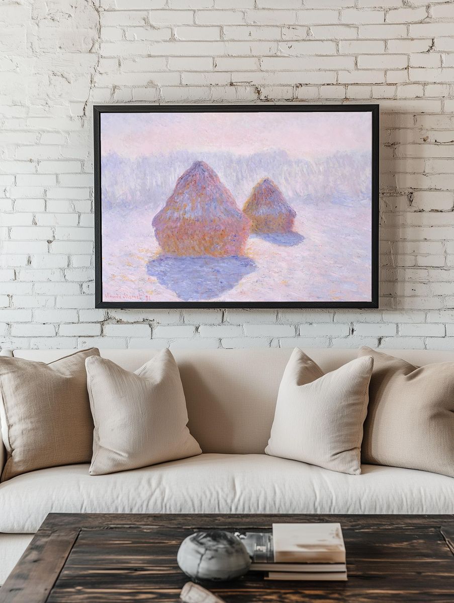 Haystacks (Effect Snow Sun) (1891). room preview