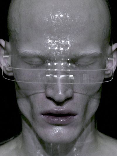 Surreal Cybernetic Portrait Print.
