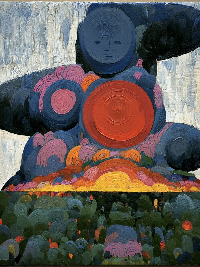 Surreal Sunset Landscape Print. poster detail