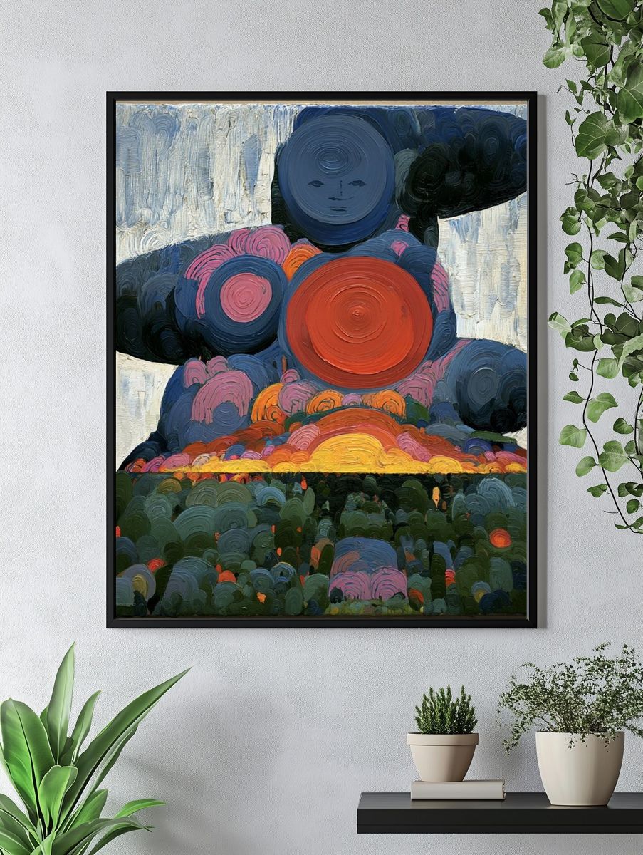 Surreal Sunset Landscape Print. — room view 4