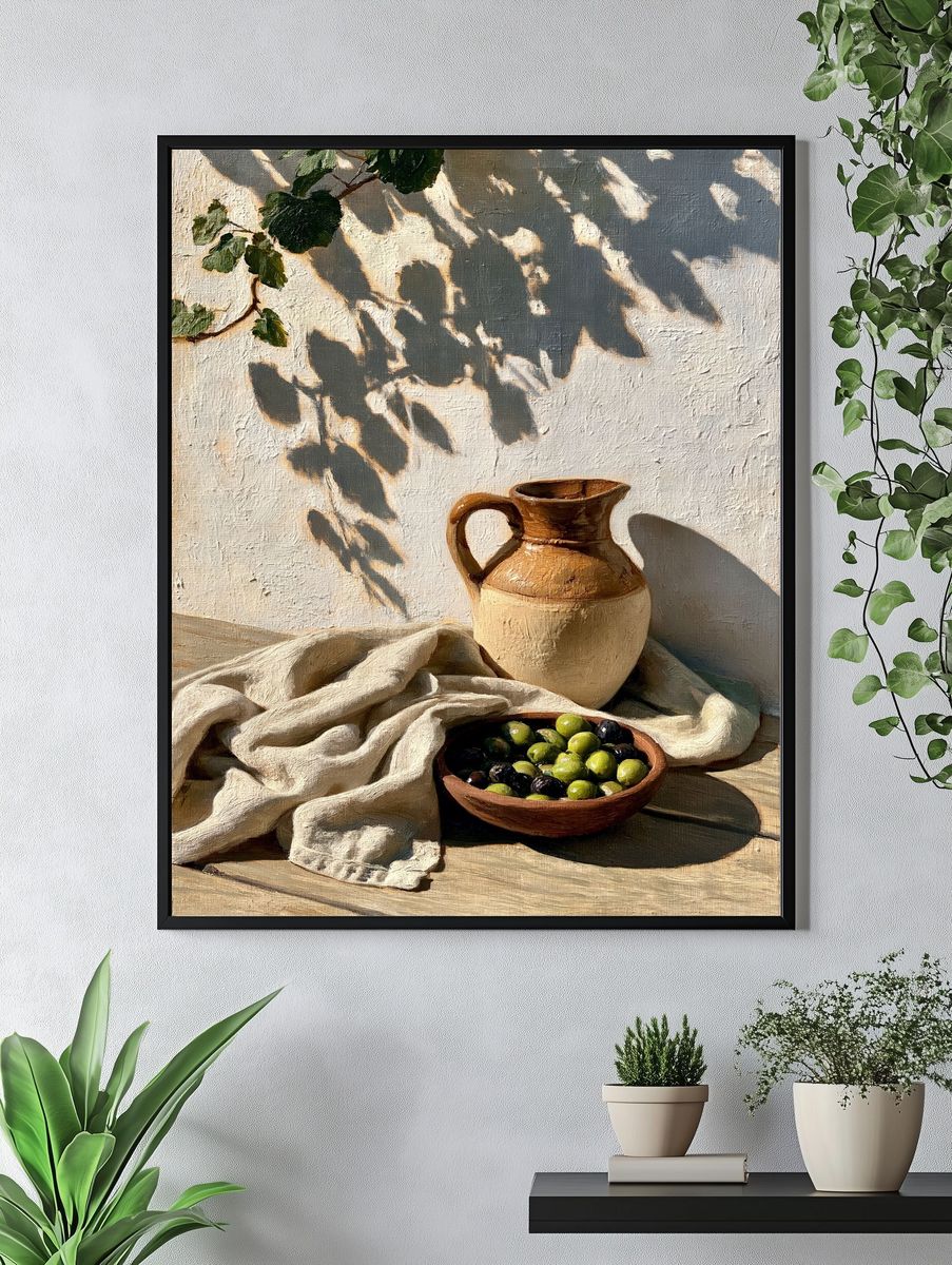 Mediterranean Still Life — Fine-Art Print. — room view 4