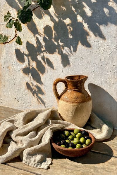 Mediterranean Still Life — Fine-Art Print.