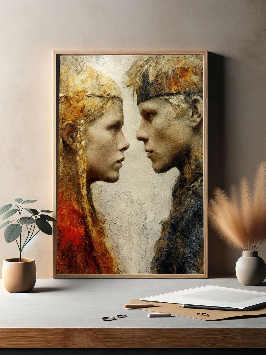 Intimate Faces Fine-Art Poster. — room view 2