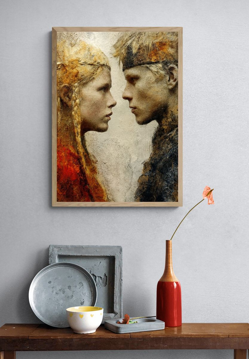Intimate Faces Fine-Art Poster. — room view 3