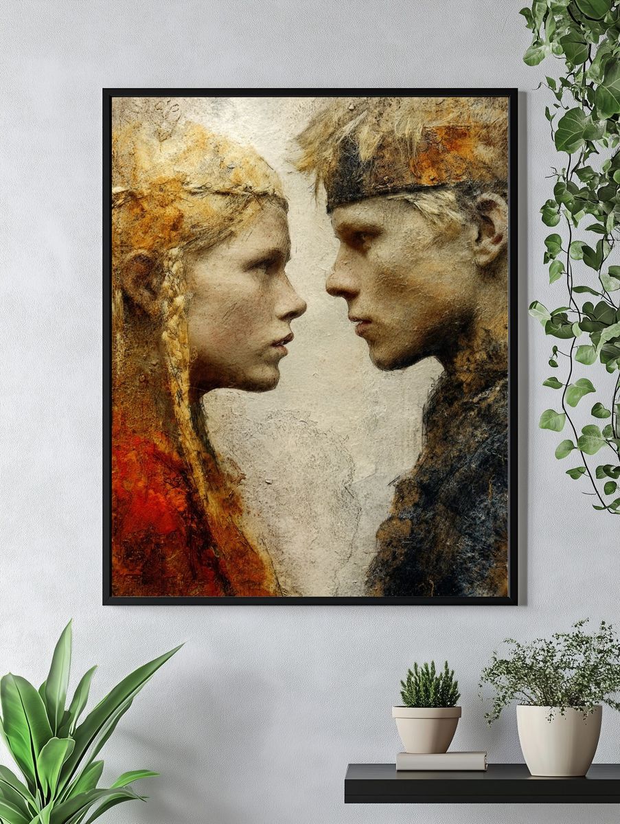 Intimate Faces Fine-Art Poster. — room view 4