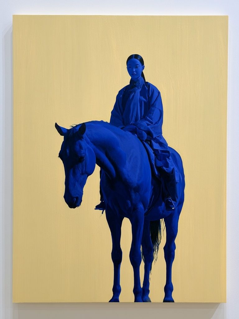 Blue Rider Contemporary Print. poster — fine-art art