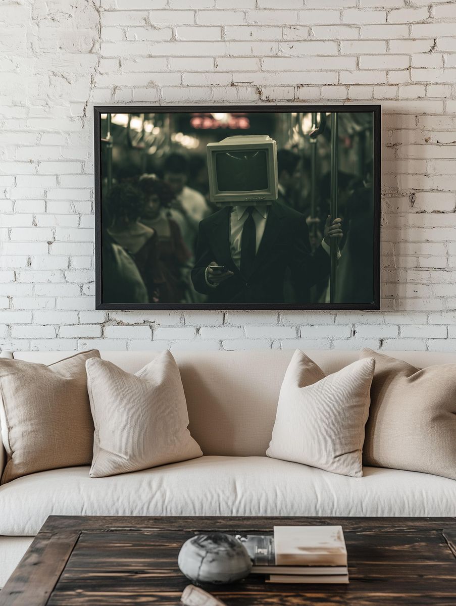 CRT Head Transit Poster. — room view 1