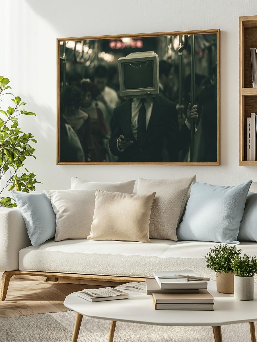 CRT Head Transit Poster. — room view 2