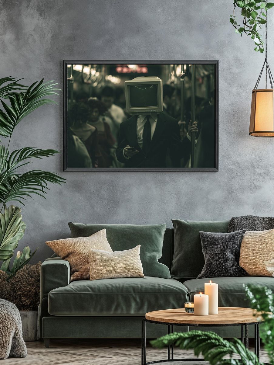 CRT Head Transit Poster. — room view 4