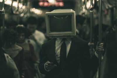 CRT Head Transit Poster. poster