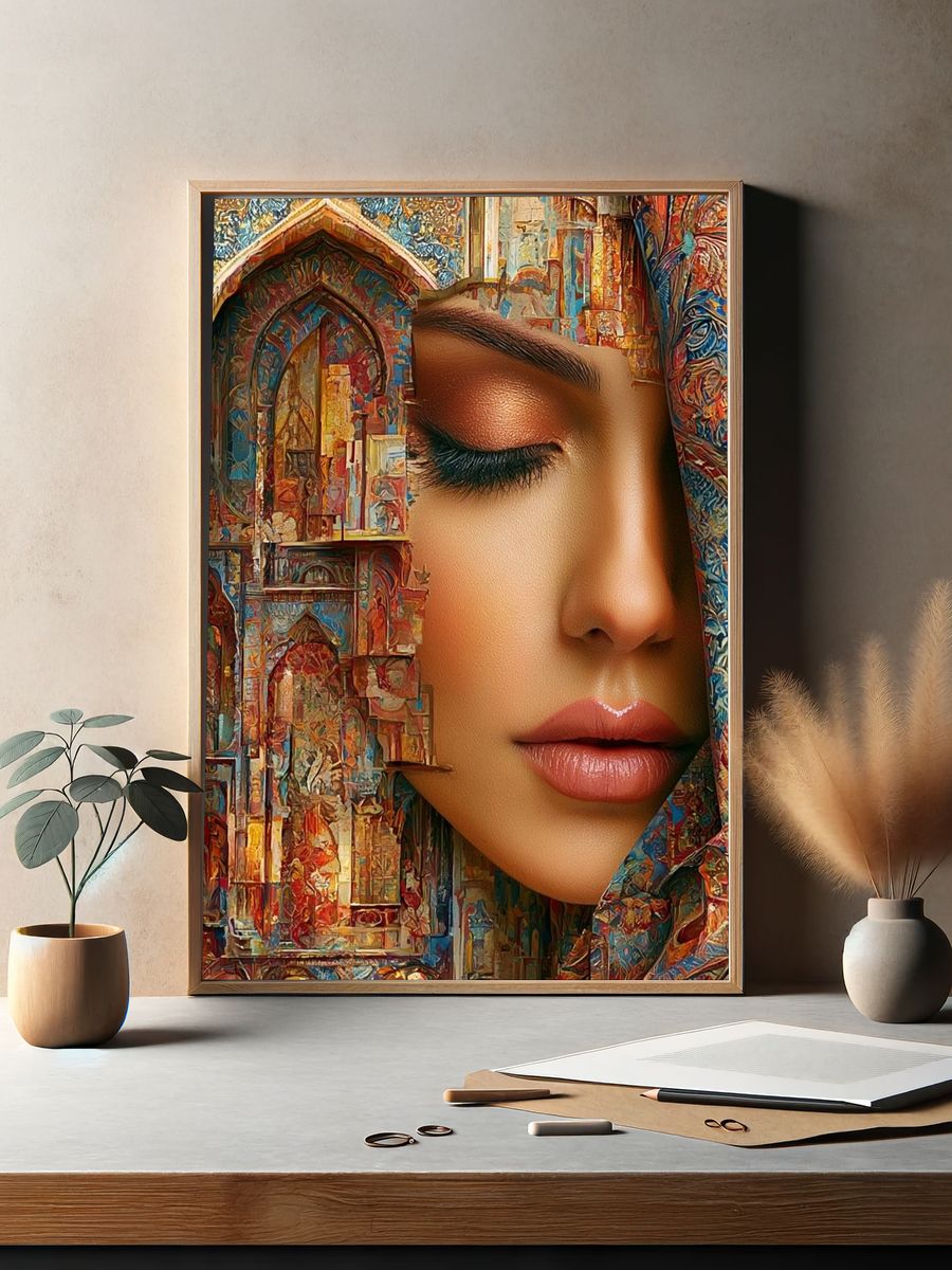Dreaming Woman Fine-Art Poster. — room view 2