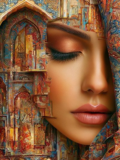 Dreaming Woman Fine-Art Poster.