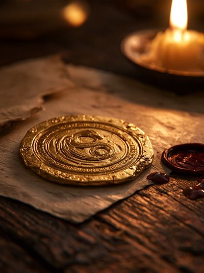 Wax Seal Candlelight Fantasy Print.
