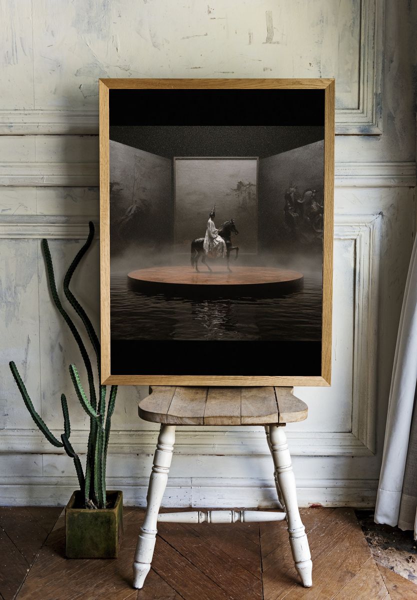 Surreal Horse Rider — Fine-Art Print. room preview