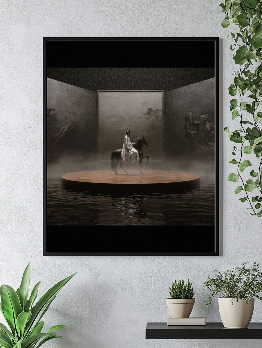 Surreal Horse Rider — Fine-Art Print. — room view 4