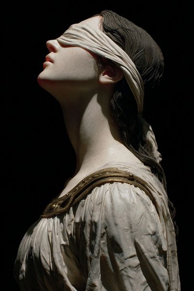 Blindfolded Classical Bust Print. poster print