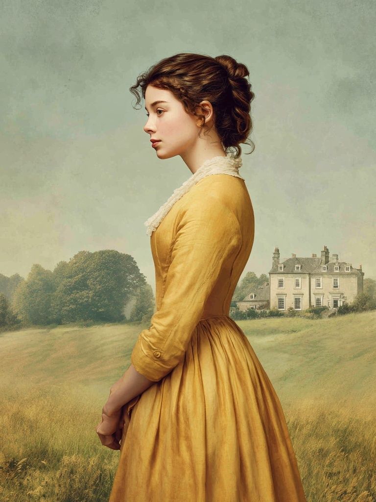 Victorian Portrait Landscape Print. poster — fine-art art