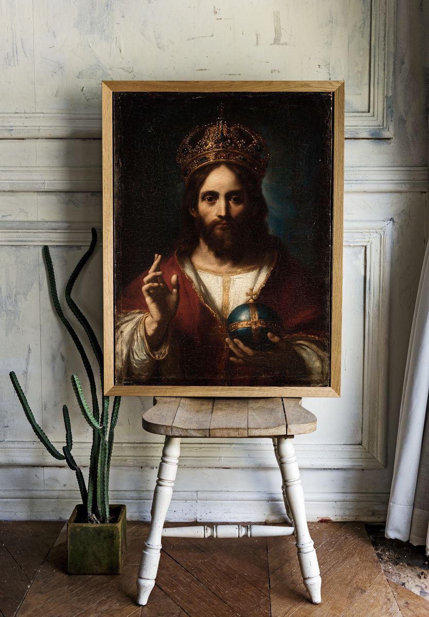 Christ Pantocrator Renaissance Poster. — room view 1