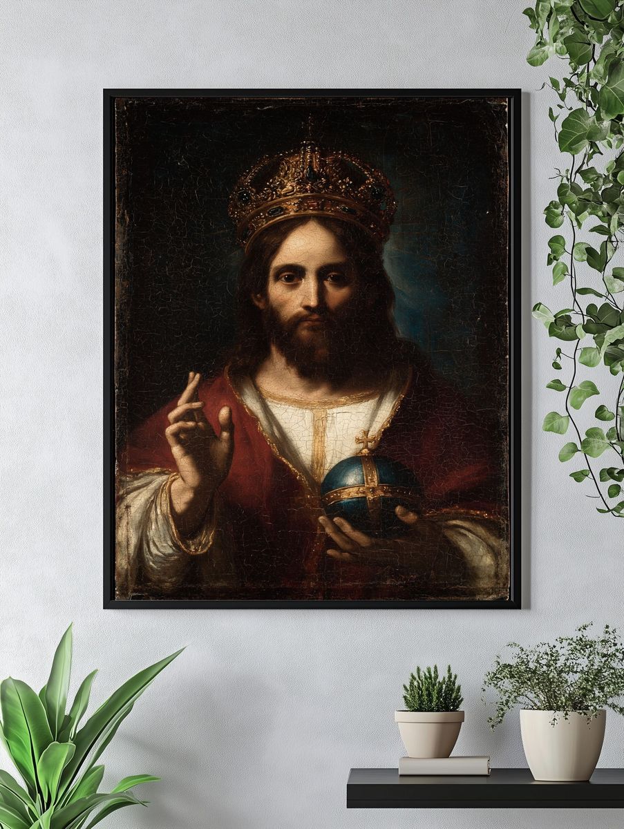 Christ Pantocrator Renaissance Poster. — room view 4