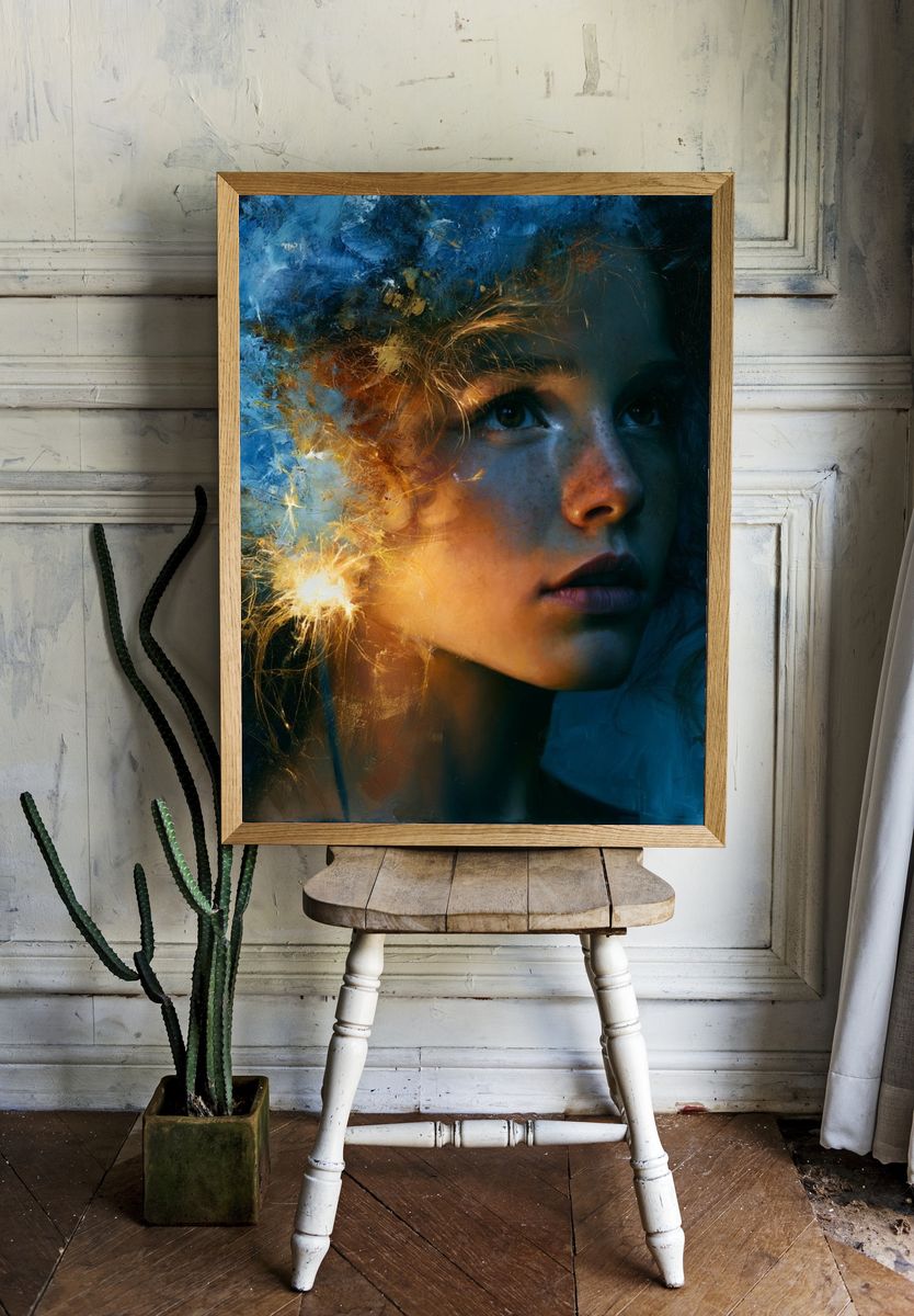Dreamlit Portrait Fine-Art Print. — room view 1