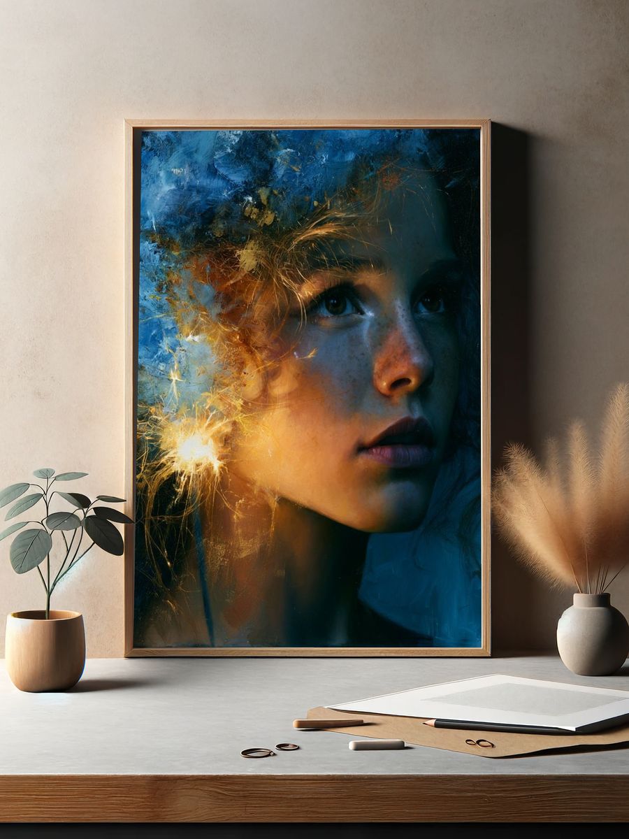 Dreamlit Portrait Fine-Art Print. — room view 2