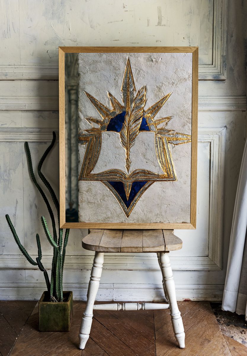 Sacred Emblem Art Deco Print. room preview