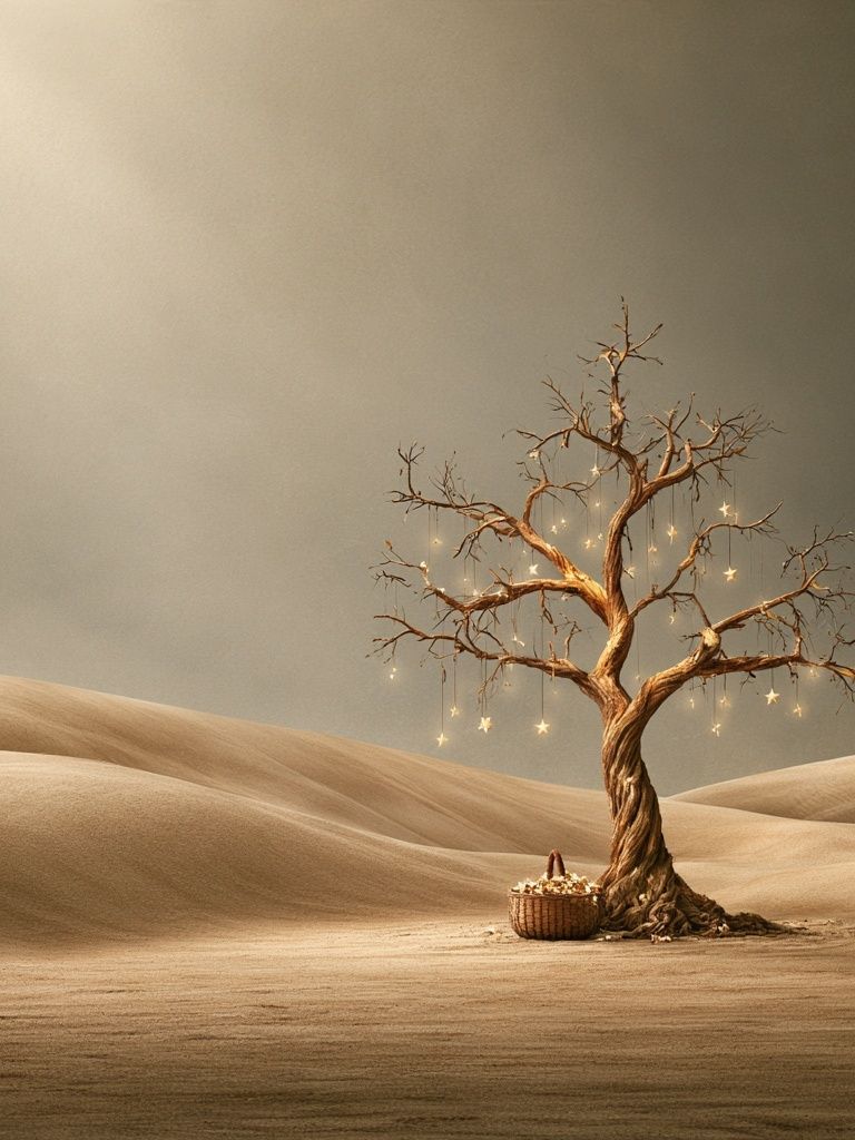 Enchanted Desert Tree Print. poster detail