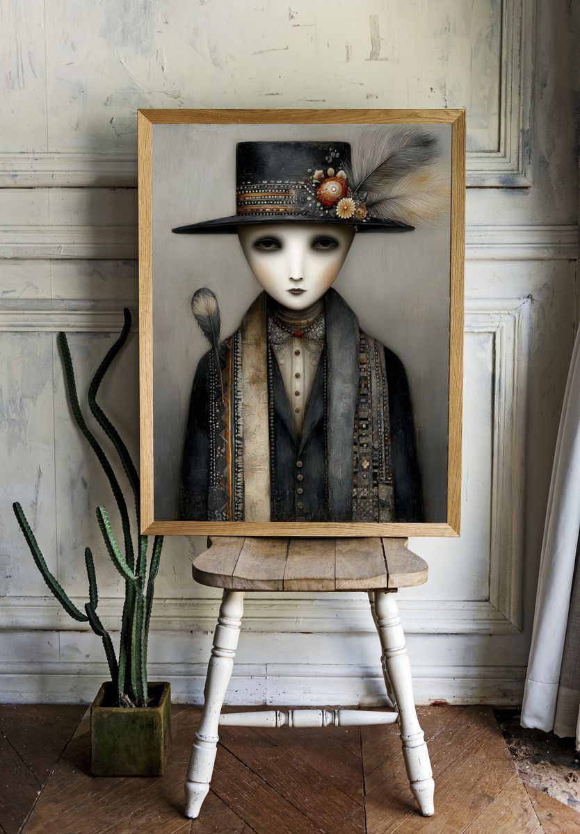 Surreal Portrait — Fine-Art Print. — room view 1