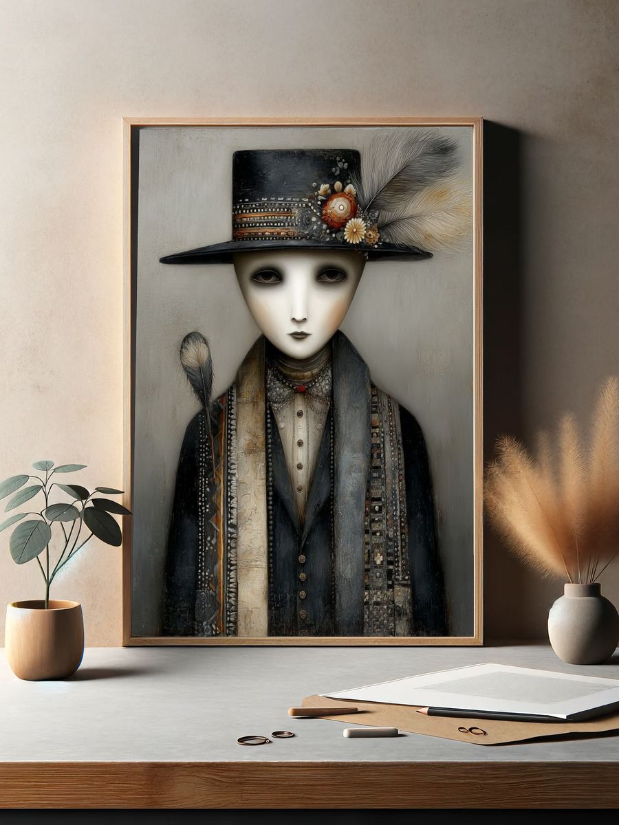 Surreal Portrait — Fine-Art Print. — room view 2