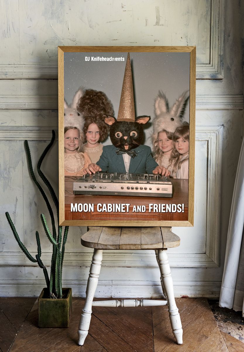 Moon Cabinet and Friends! Poster. room preview